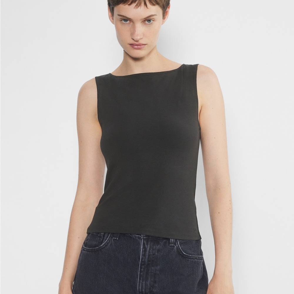 Aritzia Chill Flo Black Sleeveless Women's Tank Top